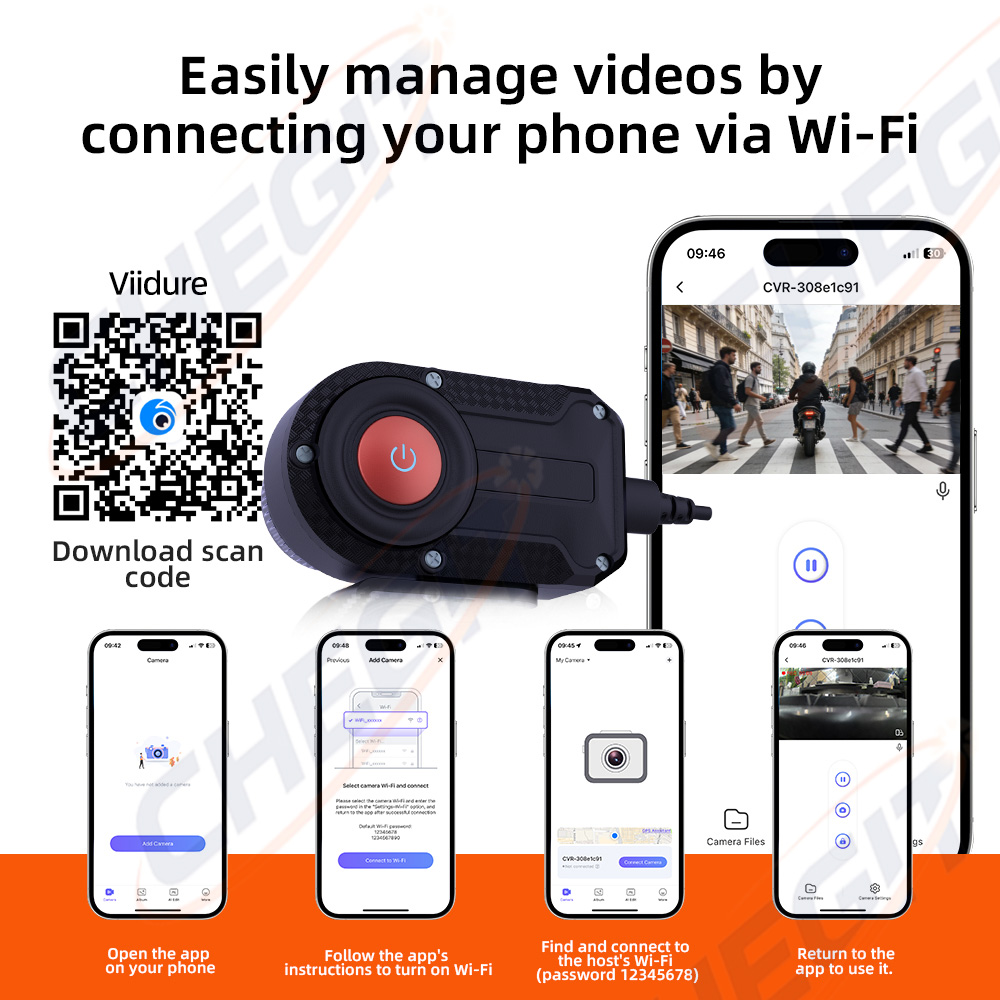 New 2K HD Motorcycle DVR Water - Cycling Loop 评论和价格