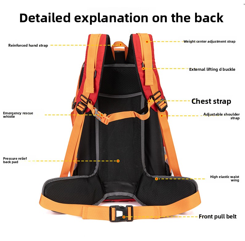 40L Waterproof Hiking Backpack - Cycling Commuter Backpack 评论和价格