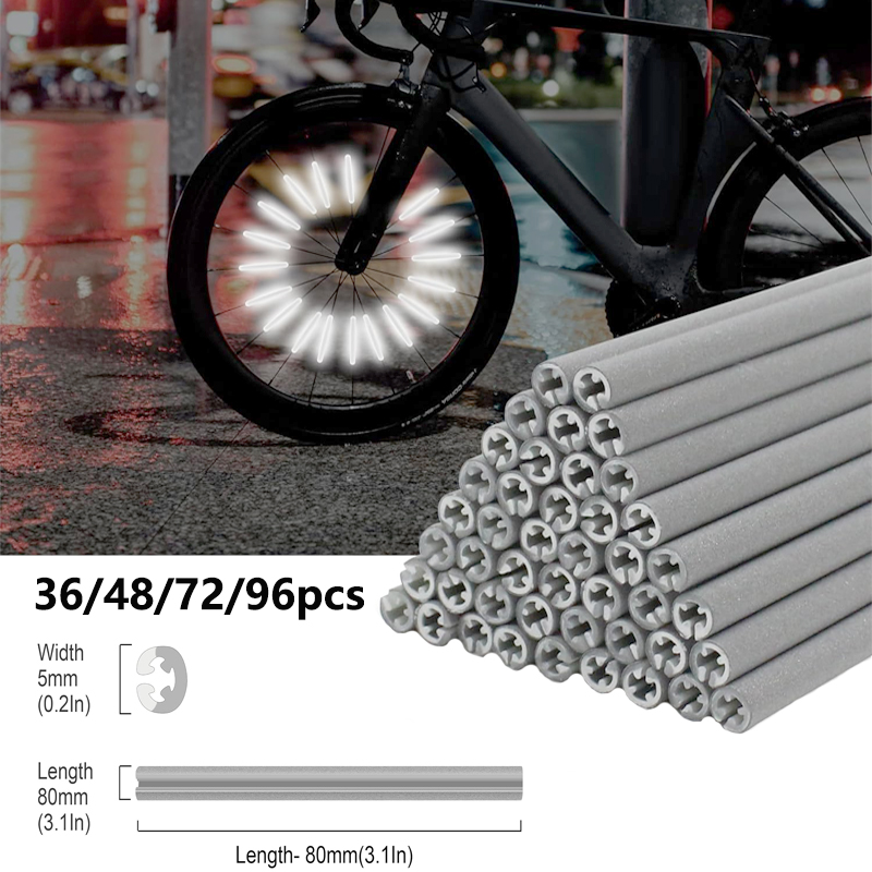 36/48/72/96Pieces 8cm Spoke Re - Spoke Reflector Set 评论和价格