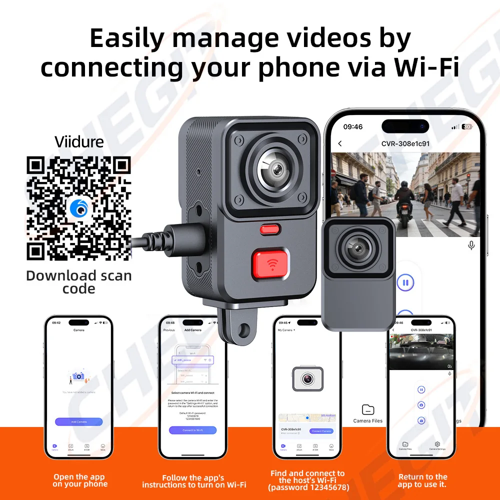 2 Camera Motorcycle DVR 2K HD  - Cycling Loop 评论和价格