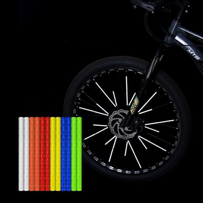 12Pcs/Set Bicycle Spoke Reflec - Spoke Reflector Set 评论和价格