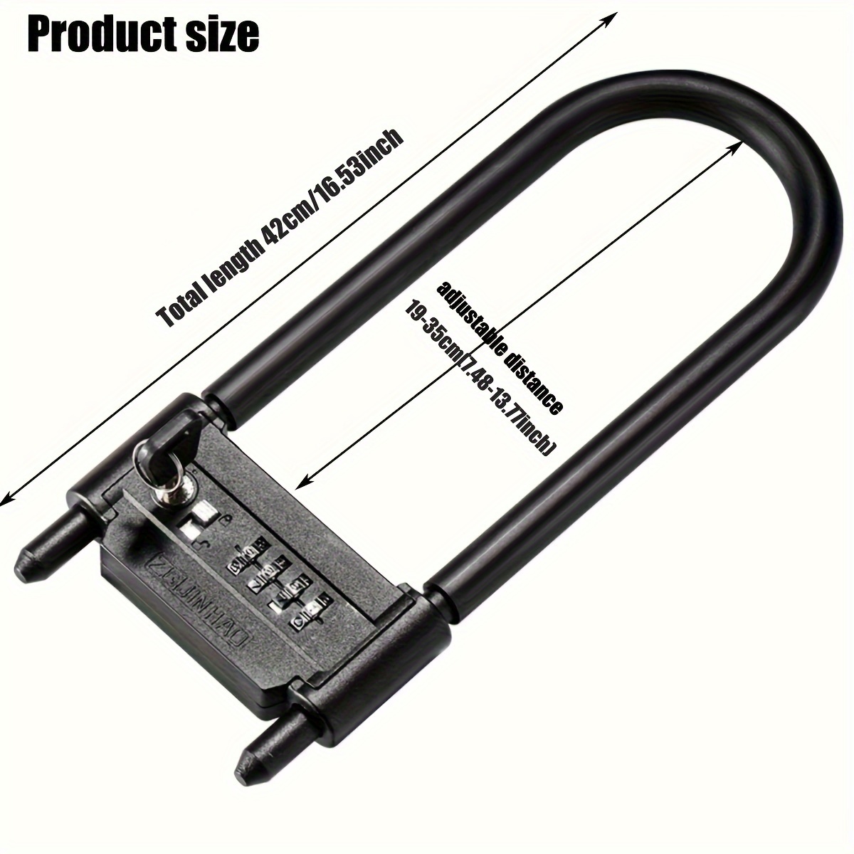16.5 inch Bike Combination U L - U Lock Heavy Duty 评论和价格